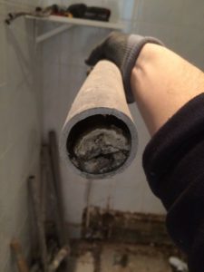 canalisation bouchée